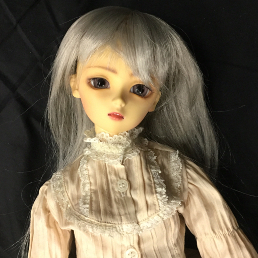 ボークス スーパードルフィー SD 全長約57㎝ 人形 ドール シルバーカラーヘアー